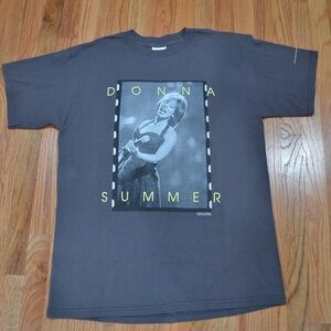 Vintage 1999 Donna Summer Graphic T-Shirt | 90s Disco Pop Tee | Size Large